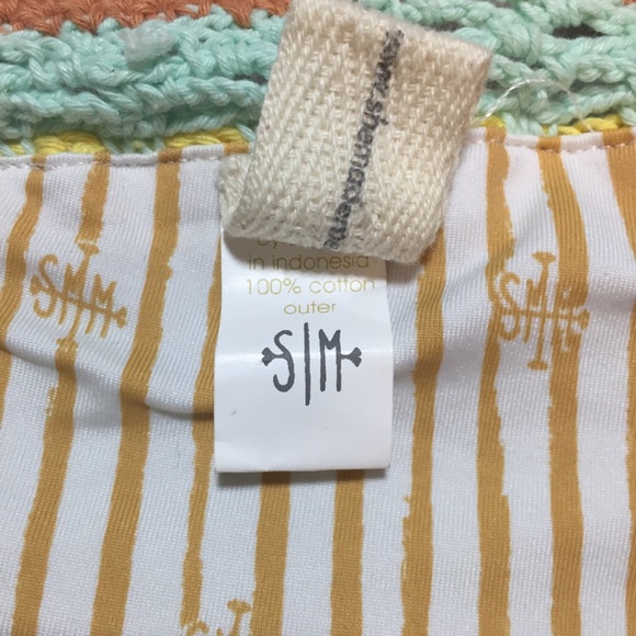 She Made Me Stevie Aqua Crocheted Swim Bottoms - Picture 6 of 8